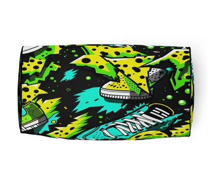 Electric Kicks Art Duffle Bag: Urban Pop Art Explosion, Graffiti Style Travel & Gym Bag - D'Sare