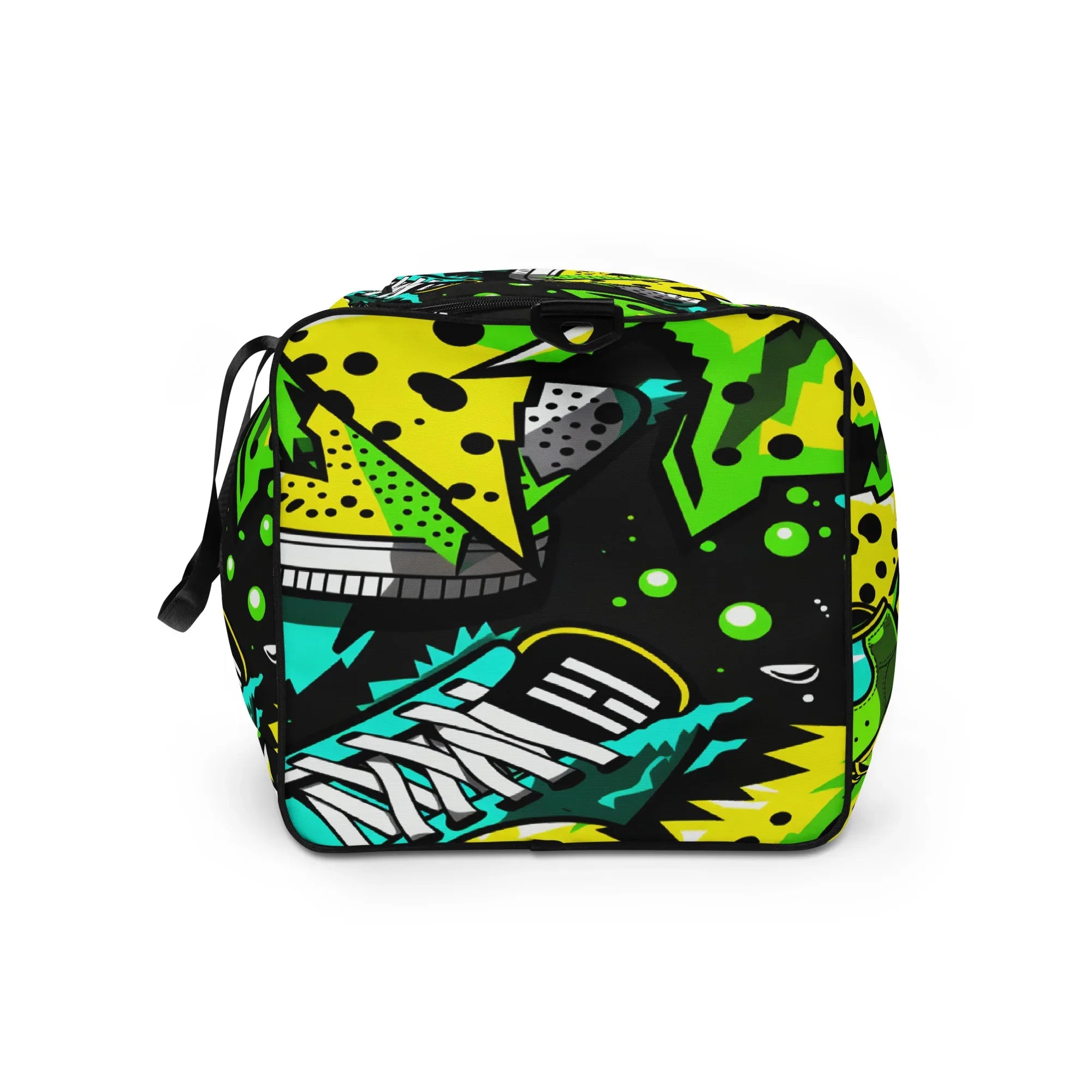 Electric Kicks Art Duffle Bag: Urban Pop Art Explosion, Graffiti Style Travel & Gym Bag - D'Sare