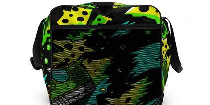 Electric Kicks Art Duffle Bag: Urban Pop Art Explosion, Graffiti Style Travel & Gym Bag by D'Sare