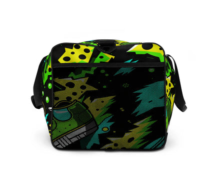 Electric Kicks Art Duffle Bag: Urban Pop Art Explosion, Graffiti Style Travel & Gym Bag - D'Sare