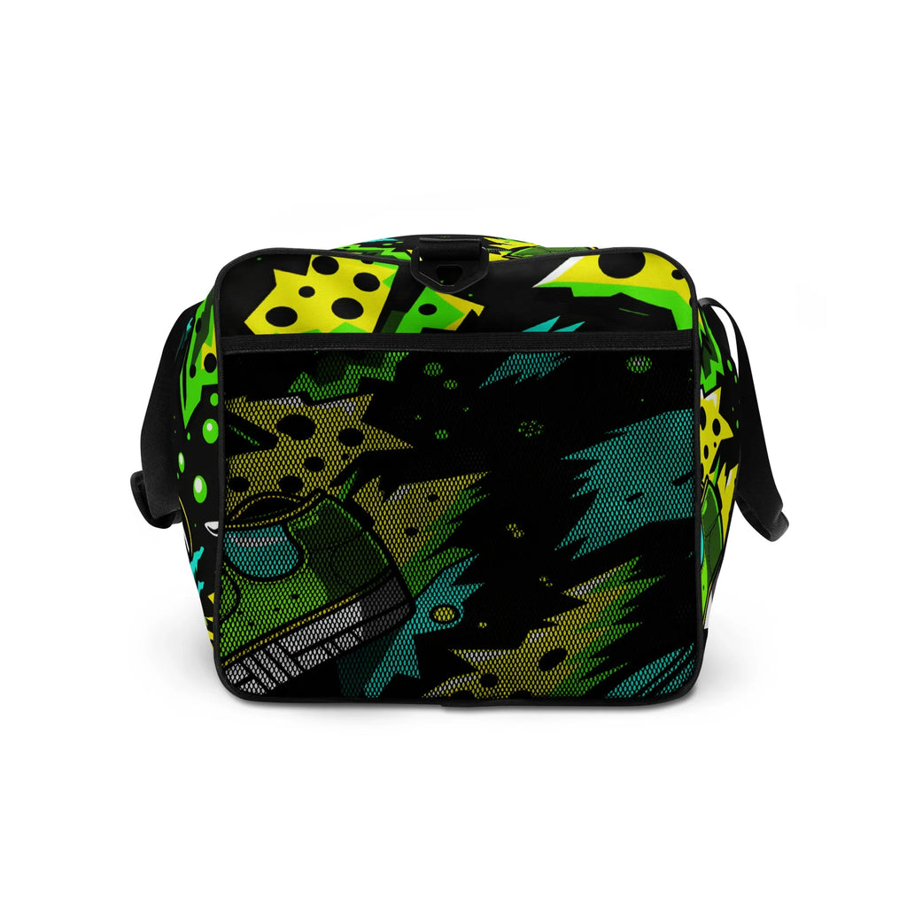 Electric Kicks Art Duffle Bag: Urban Pop Art Explosion, Graffiti Style Travel & Gym Bag - D'Sare