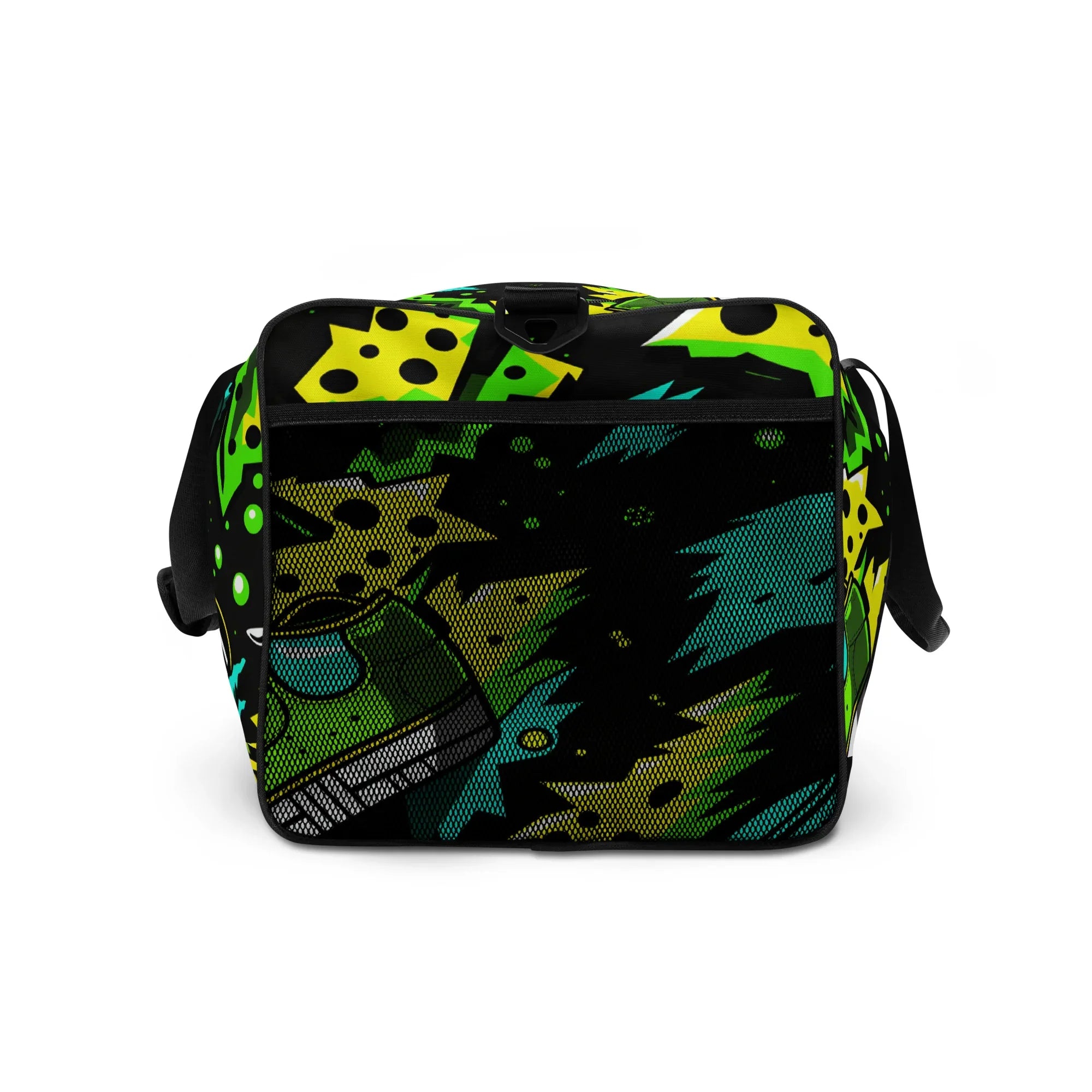 Electric Kicks Art Duffle Bag: Urban Pop Art Explosion, Graffiti Style Travel & Gym Bag - D'Sare