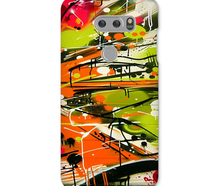 Neon Splatter Symphony: Urban Graffiti Art Snap Phone Case - D'Sare