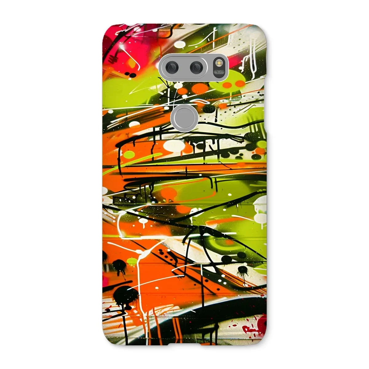 Neon Splatter Symphony: Urban Graffiti Art Snap Phone Case - D'Sare