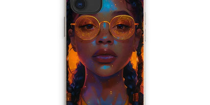 Solar Flare Radiant Soul Beautiful Black Girl Eco Phone Case by Prodigi