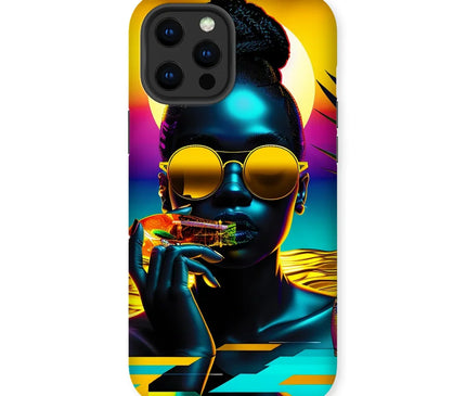Tropical Sunset Dreams : Neon Vibes  Tough Phone Case - D'Sare
