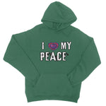 I Love My Peace College Hoodie - D'Sare