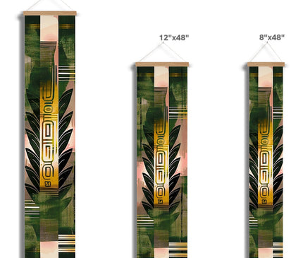 Echos of Duality Golden Pink Reflection Wall Height Chart