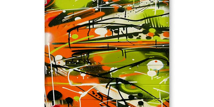 Neon Splatter Symphony: Urban Graffiti Art Tablet Cases by Prodigi