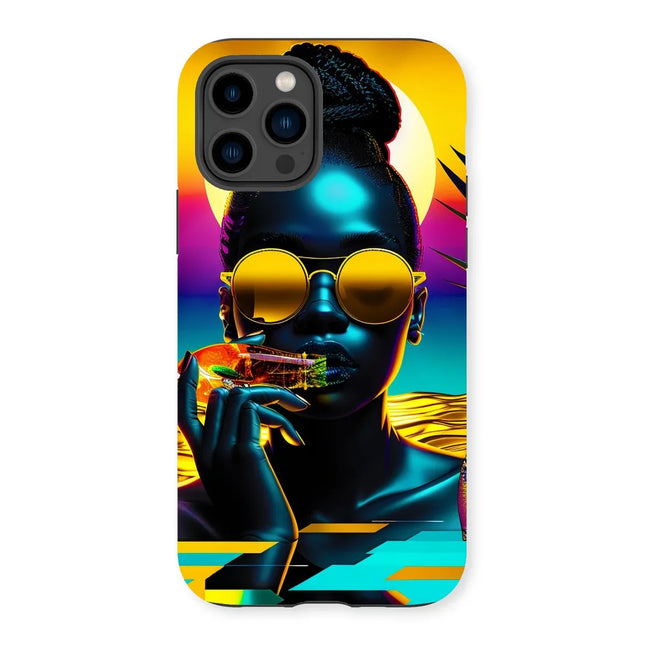 Tropical Sunset Dreams : Neon Vibes  Tough Phone Case - D'Sare