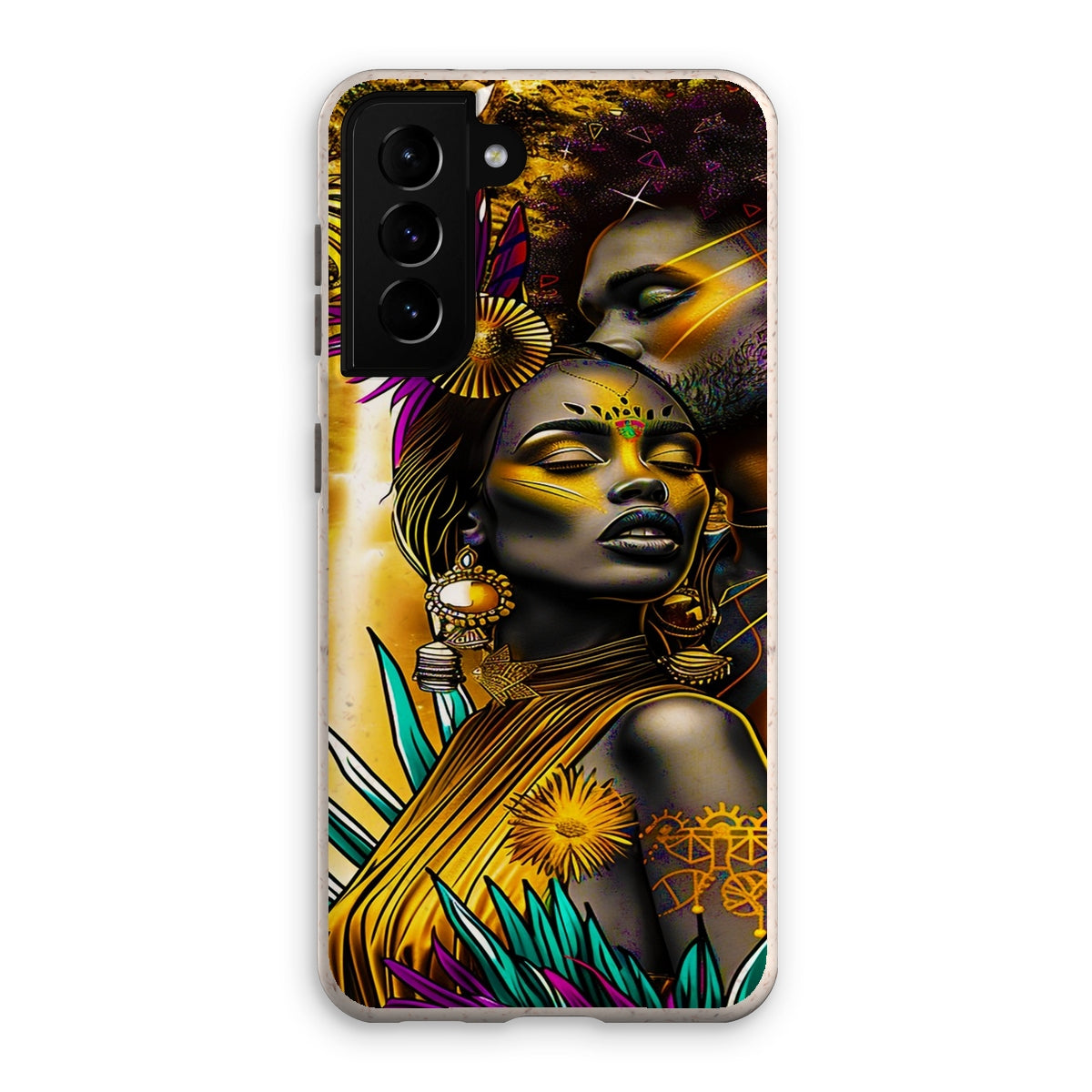 Golden Embrace Majestic Love Waterfall Eco Phone Case - D'Sare