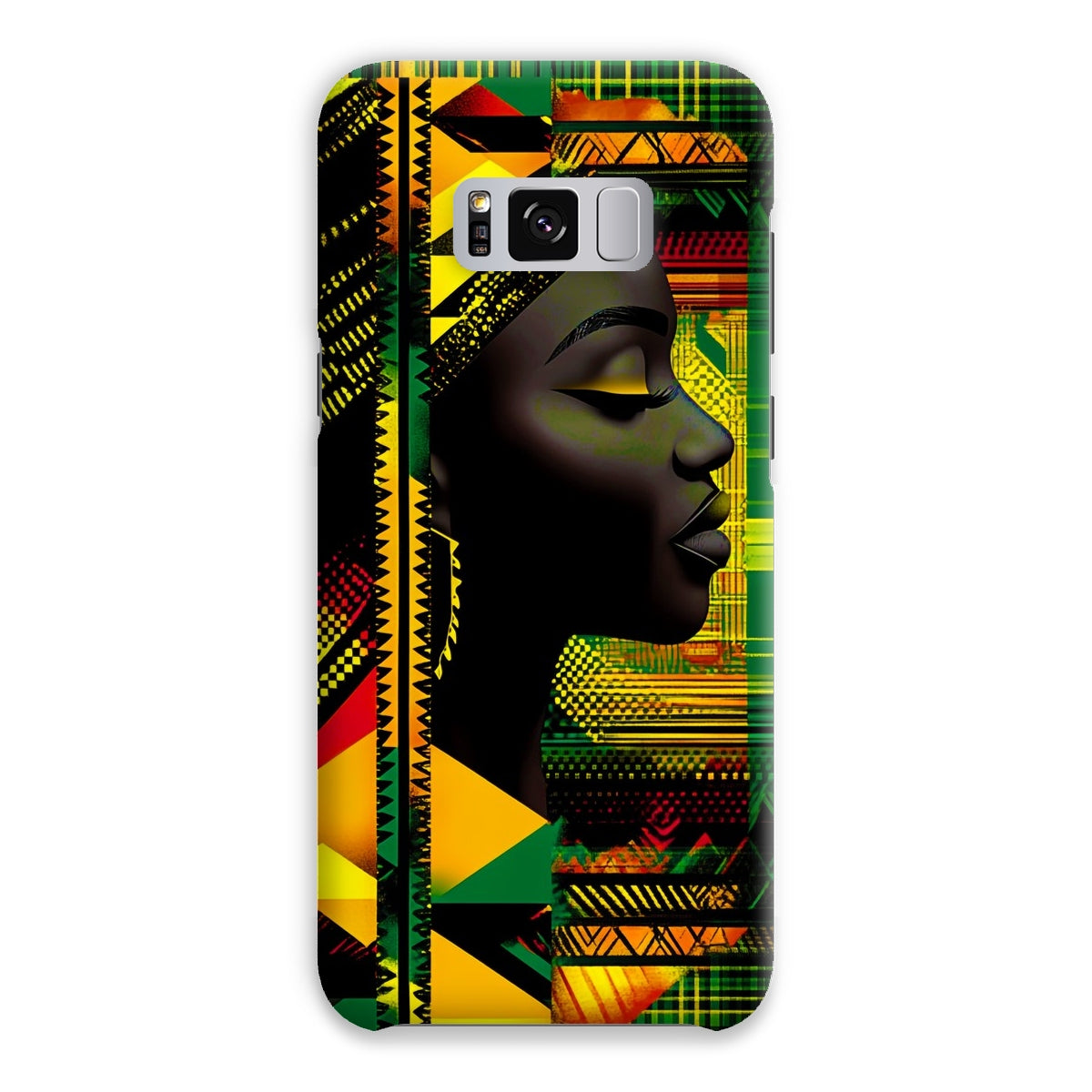 Abstract Red and Green Black Queen Fusion Snap Phone Case