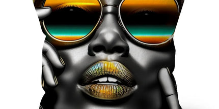 Vibrant Flow Girl Cushion by Prodigi