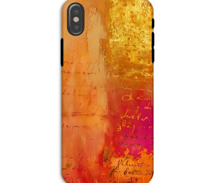 Warm Amber Seranade Tough Phone Case Eclectic Art - D'Sare