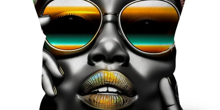 Vibrant Flow Girl Cushion by Prodigi