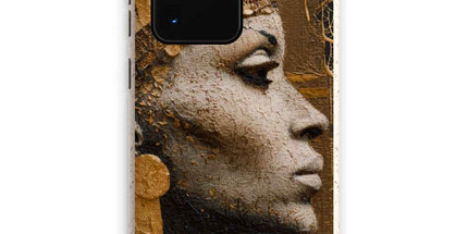 Afrocentric Golden Empress Eco Phone Case by Prodigi