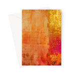 Warm Amber Seranade Greeting Card Eclectic Art - D'Sare