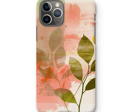 Peach Golden Leafy Escape  Snap Phone Case - D'Sare