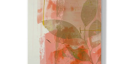 Peach Golden Leafy Escape 06 Eclectic Art Hardback Journal by Prodigi