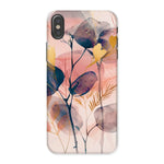 Peachy Blue Golden Flora Escape  Tough Phone Case - D'Sare