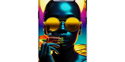 Tropical Sunset Dreams : Neon Vibes Tough Phone Case by Prodigi