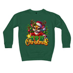 Reindeer Merry Christmas  Kids Sweatshirt