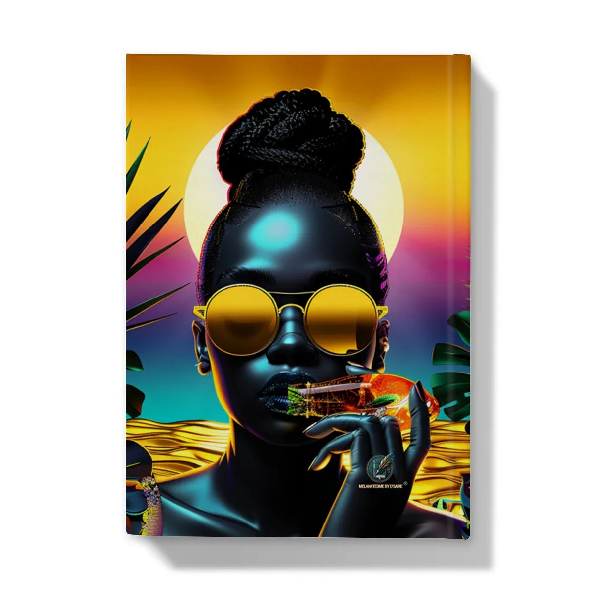 Tropical Sunset Dreams : Neon Vibes  Hardback Journal - D'Sare