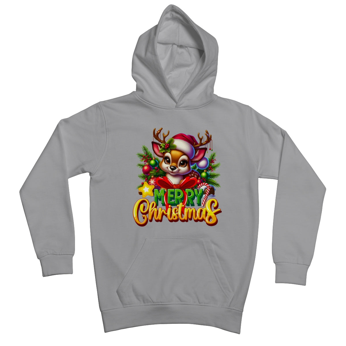 Reindeer Merry Christmas  Kids Hoodie