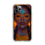 Solar Flare Radiant Soul  Beautiful Black Girl  Eco Phone Case