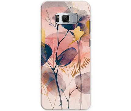 Peachy Blue Golden Flora Escape  Tough Phone Case - D'Sare