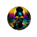 Tropical Sunset Dreams : Neon Vibes Glass Chopping Board by Prodigi