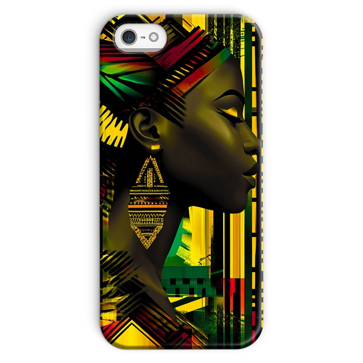 African Print Empress  Snap Phone Case - D'Sare