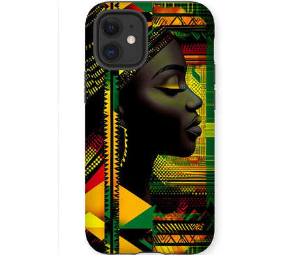 Red and Green Black Queen Fusion Tough Phone Case