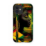 Abstract Red and Green Black Queen Fusion Tough Phone Case