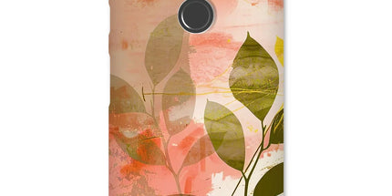 Peach Golden Leafy Escape Snap Phone Case by Prodigi