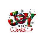 Joy To The World Christmas  Temporary Tattoo