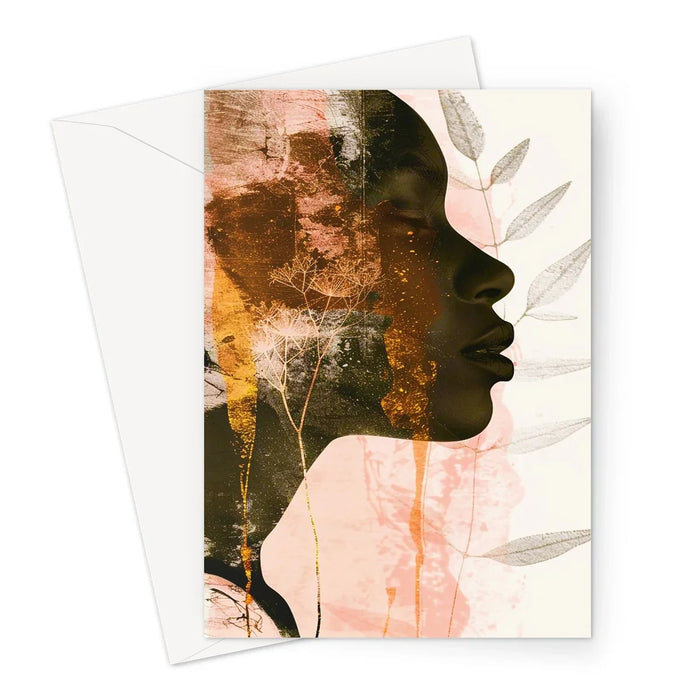 Golden Silence Serene Echoes 06 Greeting Card