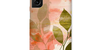 Peach Golden Leafy Escape Snap Phone Case by Prodigi