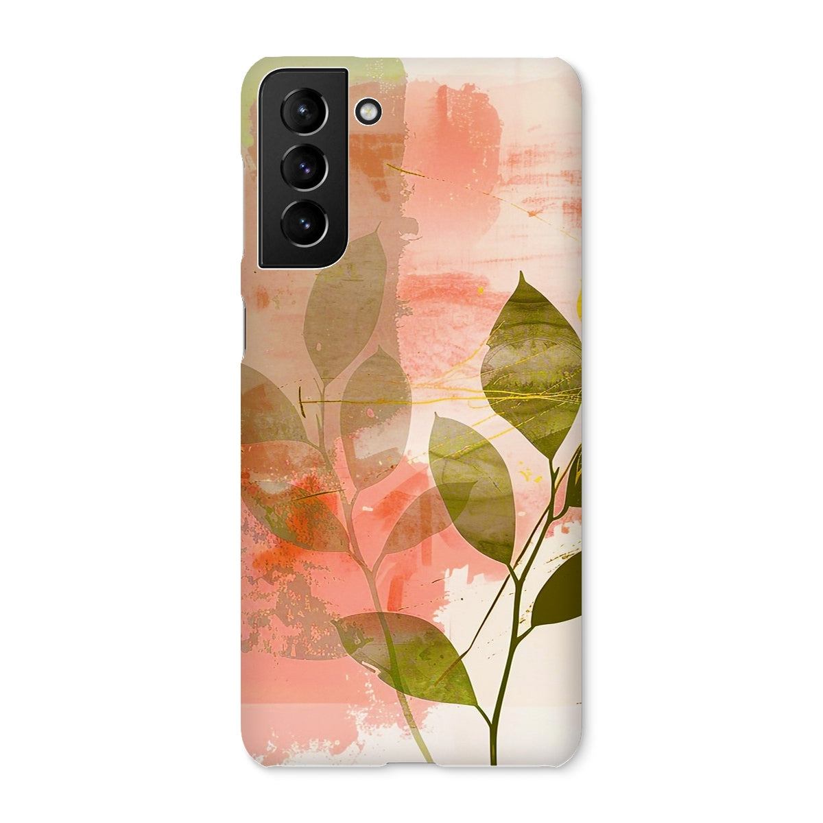 Peach Golden Leafy Escape  Snap Phone Case - D'Sare