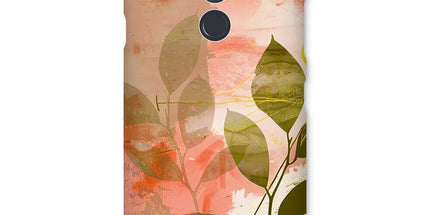 Peach Golden Leafy Escape Snap Phone Case by Prodigi