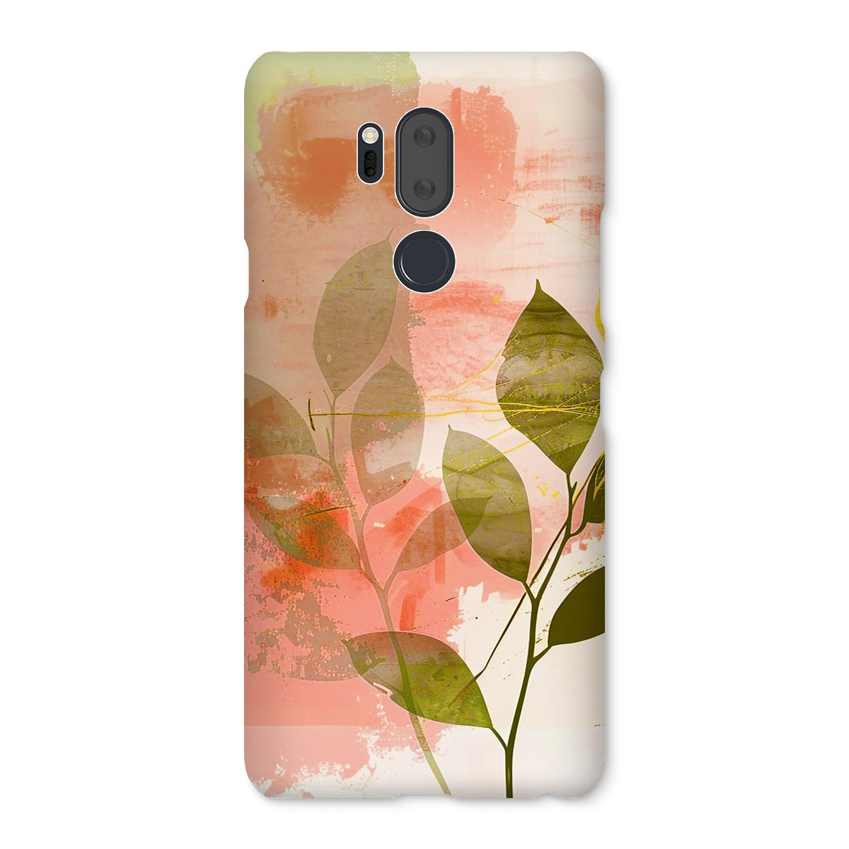 Peach Golden Leafy Escape  Snap Phone Case - D'Sare