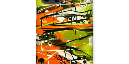Neon Splatter Symphony: Urban Graffiti Art Snap Phone Case by Prodigi