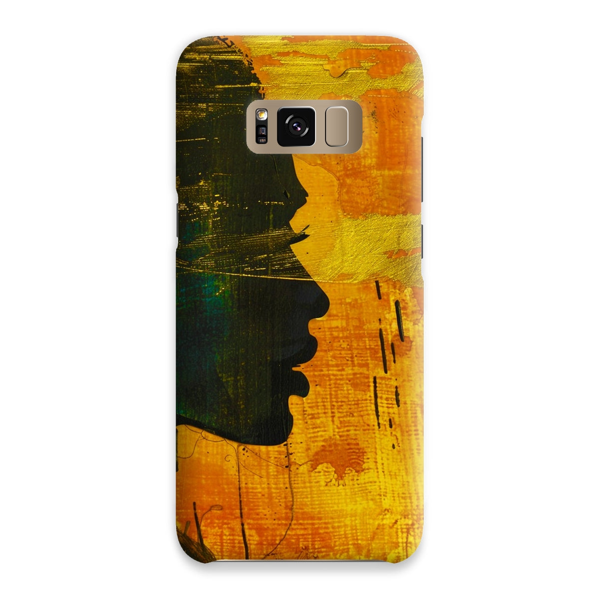 Golden Afrocentric Silhouette Snap Phone Case - D'Sare