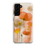 Poppy Echoes Golden Peach Escape 06 Eclectic Art Eco Phone Case - D'Sare