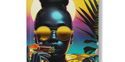 Tropical Sunset Dreams : Neon Vibes Hardback Journal by Prodigi