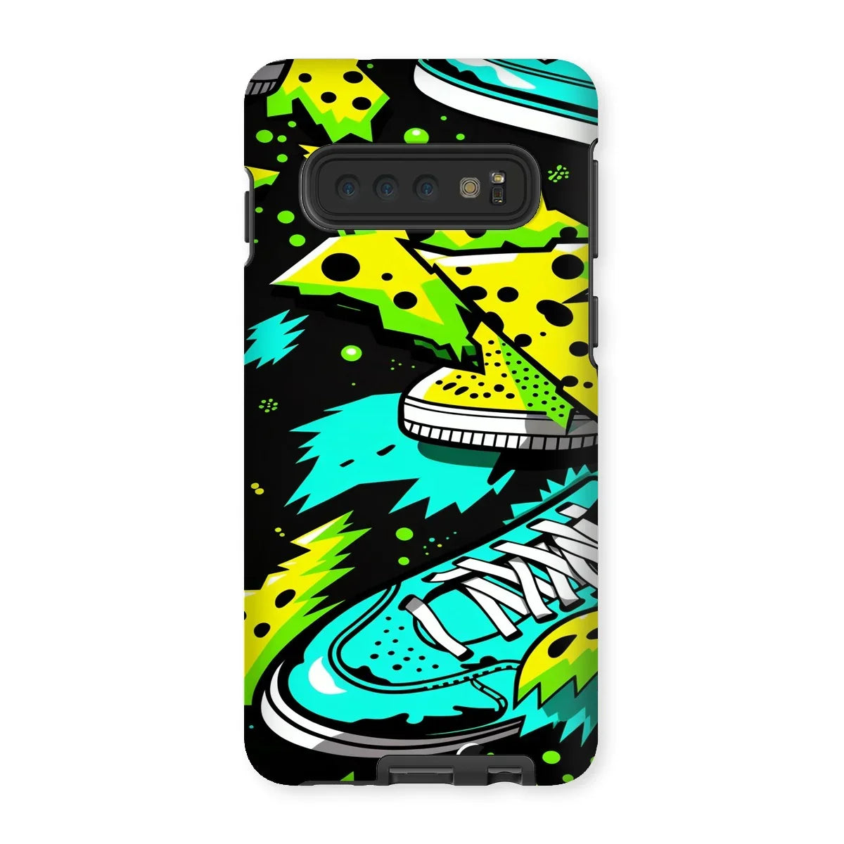 Electric Kicks Art: Urban Pop Art Sneaker Explosion, Graffiti  Tough Phone Case - D'Sare