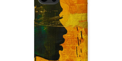 Golden Afrocentric Silhouette Snap Phone Case by Prodigi