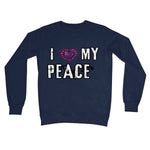 I Love My Peace Crew Neck Sweatshirt - D'Sare