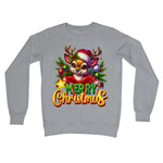 Reindeer Merry Christmas  Crew Neck Sweatshirt