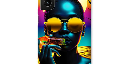 Tropical Sunset Dreams : Neon Vibes Snap Phone Case by Prodigi